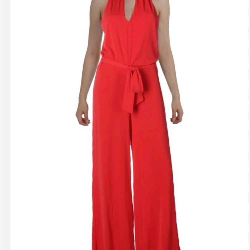 Ralph Lauren Vibrant Red Halter Jumpsuit